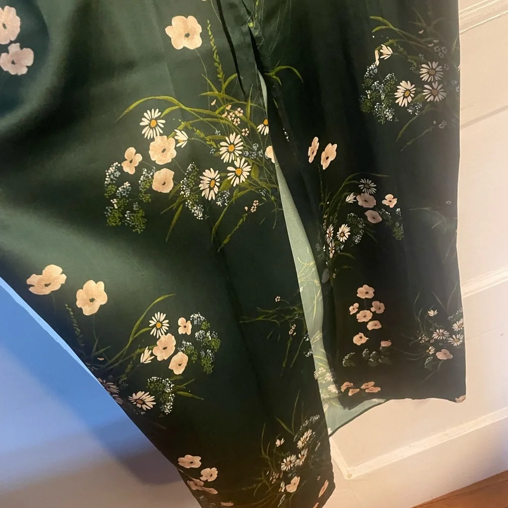 SOLD - Reformation Frankie Silk Green Dress - size 6 - Picture 7 of 7